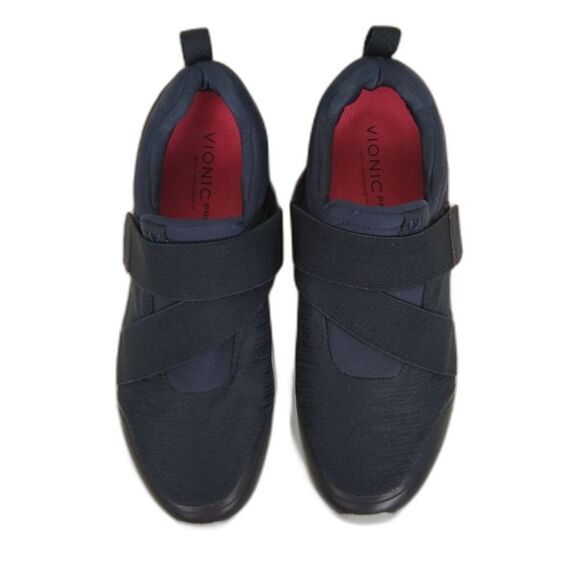 Vionic Navy Blue Marlene Pro Service Slip Resistant Sneakers Velcro 8 1/2 WIDE - Picture 6 of 13